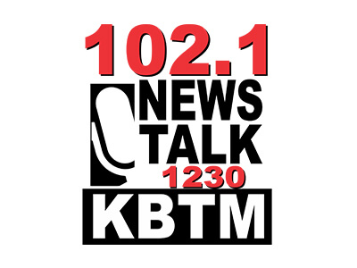 102.1 News Talk 1230 KBTM logo